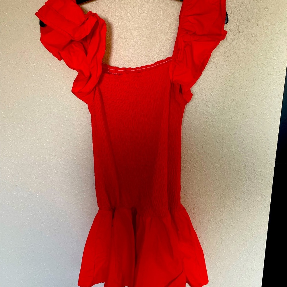 ❌SOLD ❌ Red Orange Summer mini Dress